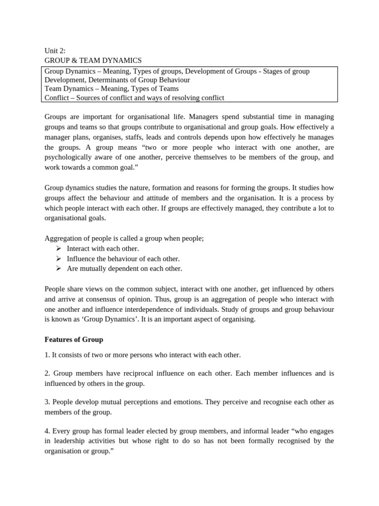 OB - Unit - 2 | PDF | Psychology | Social Psychology
