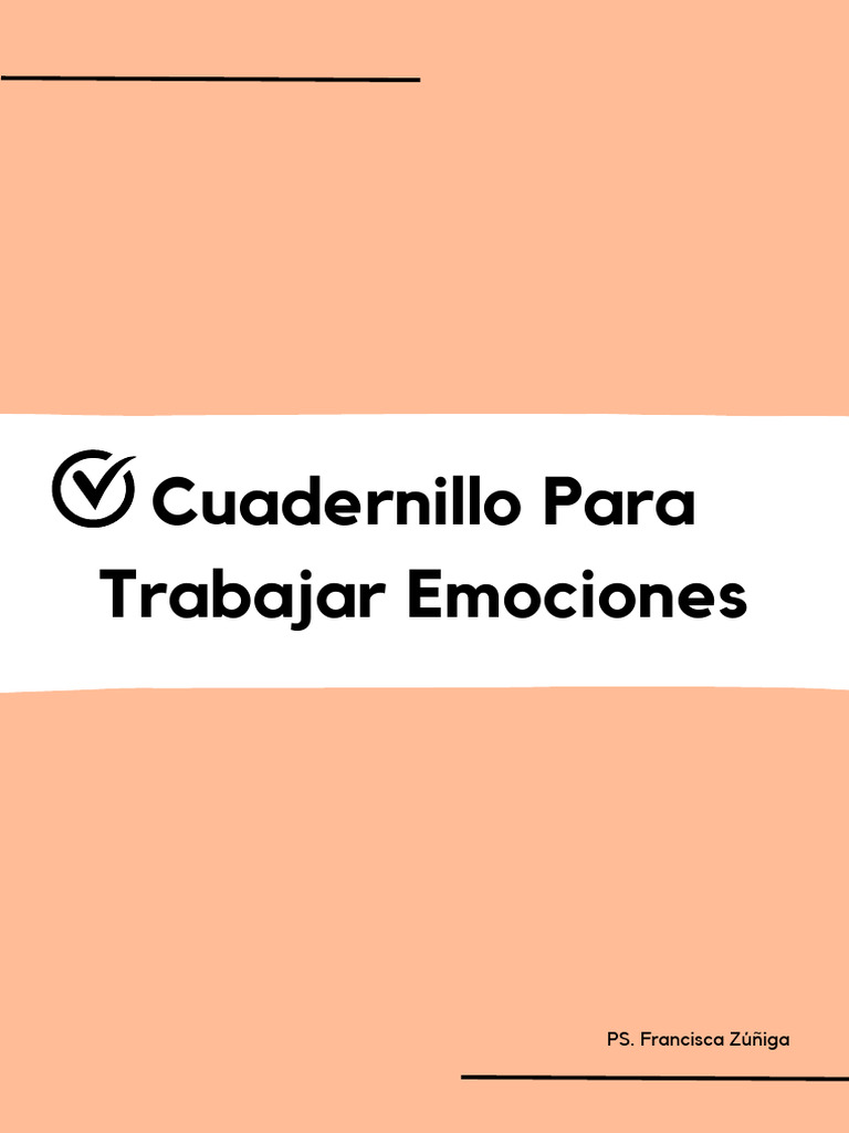 Cuadernillo de Emociones Básicas | PDF | Las emociones | Experiencia ...