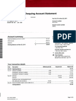 CIBC Bank Statement DOB Aug 18 1966 Driv Lic M21280410665818