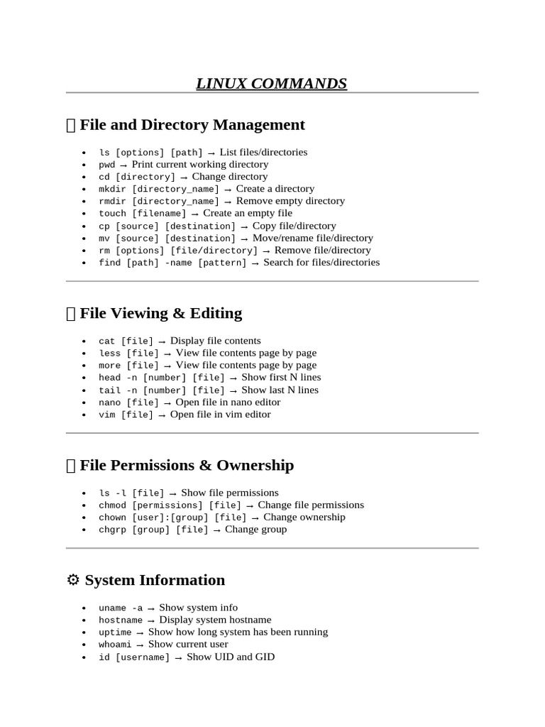 Essential Linux Commands Guide | PDF | Computer File | Domain Name System