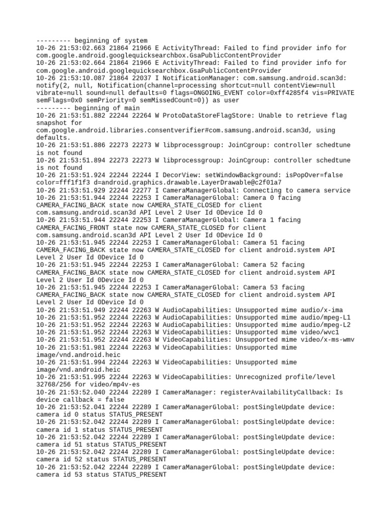 Log Cat 1761490431829 | PDF | Software Engineering | Computer Programming