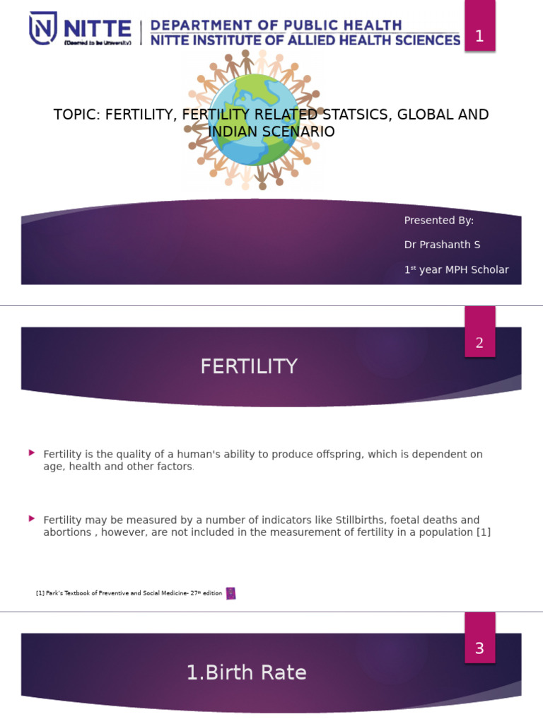 Global and Indian Fertility Trends Analysis | PDF | Total Fertility ...
