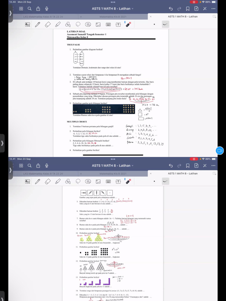 Latihan Asts MTK | PDF