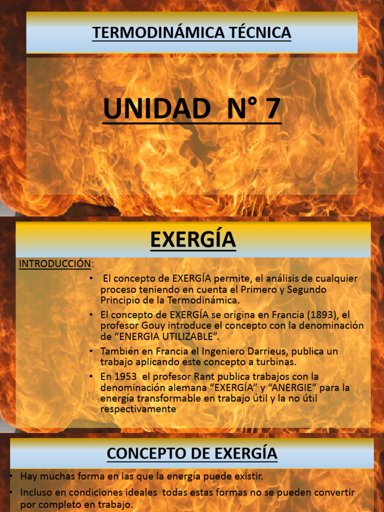 Exergía Concepto | PDF