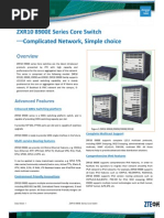 ZXR10 8900E Datasheet