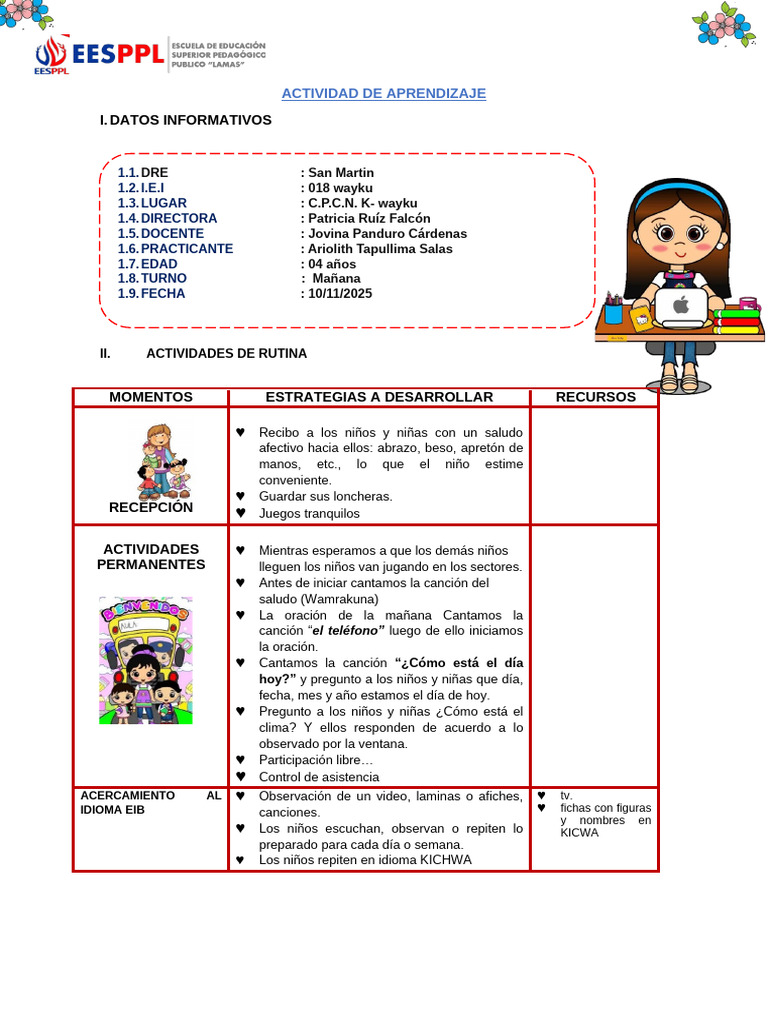 Actividades de Aprendizaje para Niños de 4 Años | PDF | Las emociones ...