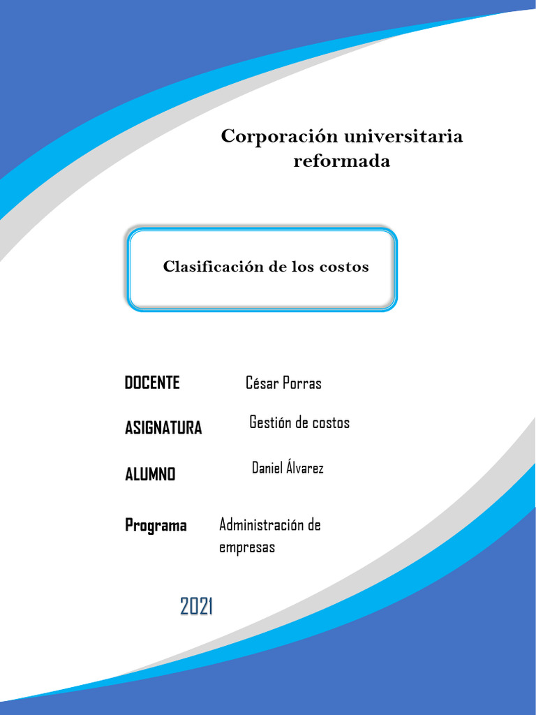 Clasificación de Costos en Empresas | PDF | Economias | Business