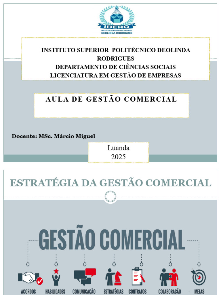 Estratégia Eficaz de Gestão Comercial | PDF | Marketing | Mercado ...