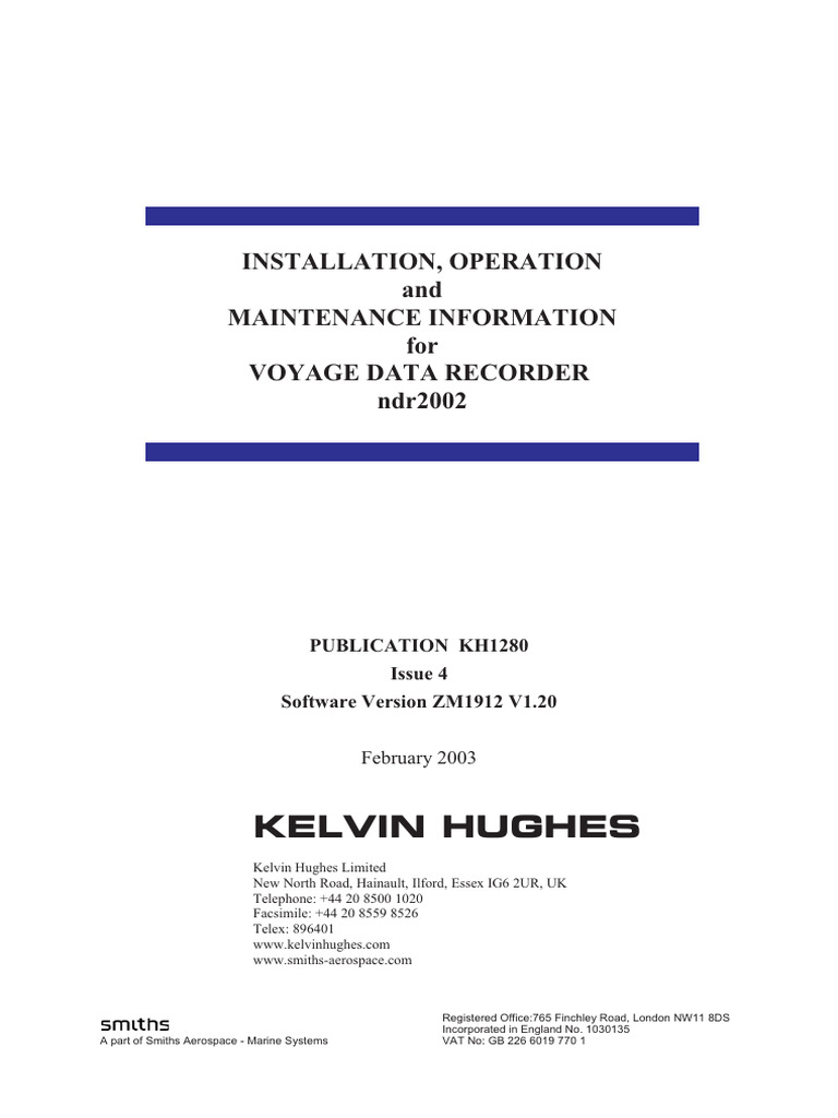 Voyage Data Recorder Installation Guide | PDF | Cardiopulmonary ...