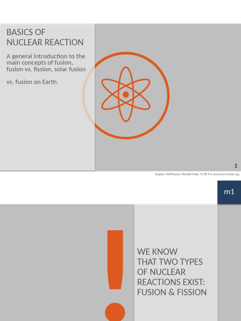 Basics of Nuclear Fusion and Fission | PDF | Nuclear Fusion | Nuclear ...