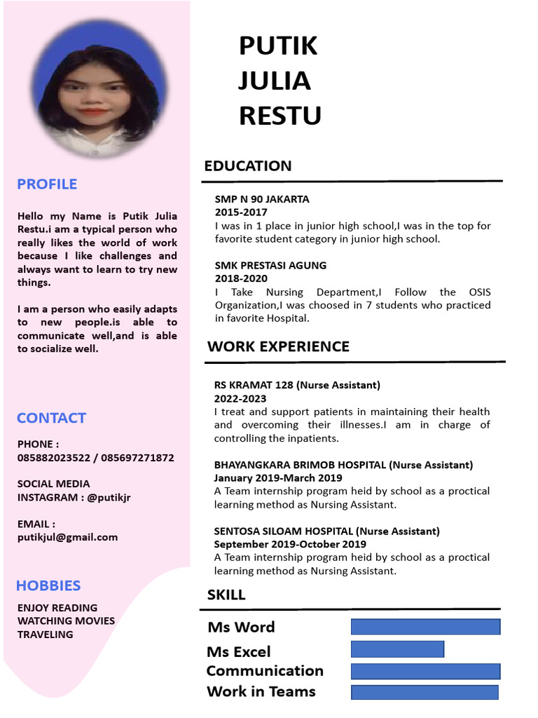 CV Putik Julia Restu | PDF