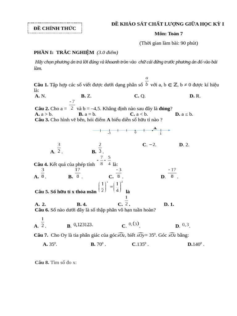 Toán 7 | PDF