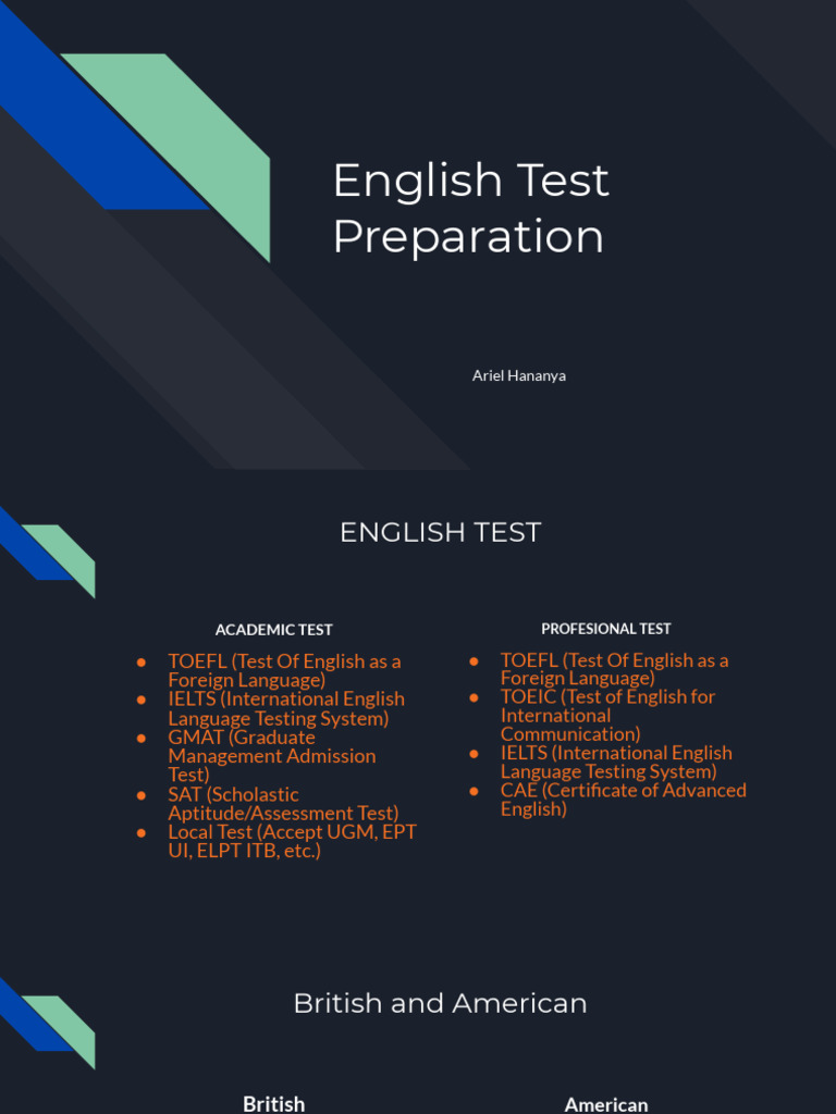 English Test Preparation Guide | PDF | Test Of English As A Foreign ...