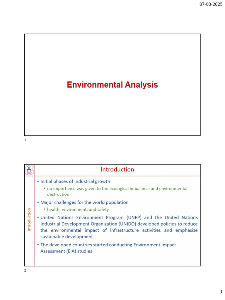 Environmental Impact Assessment Overview | PDF | Environmental Impact ...