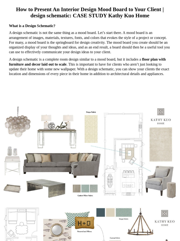 Presenting Interior Design Mood Boards | PDF | Interior Design | The Arts