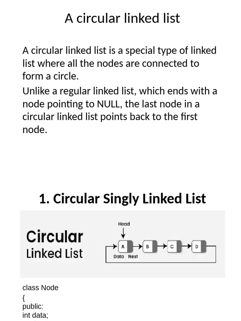 Understanding Circular Linked Lists | PDF
