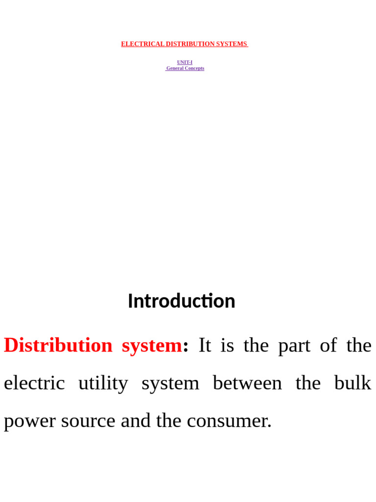 Electrical Distribution System Planning | PDF | Electric Power ...