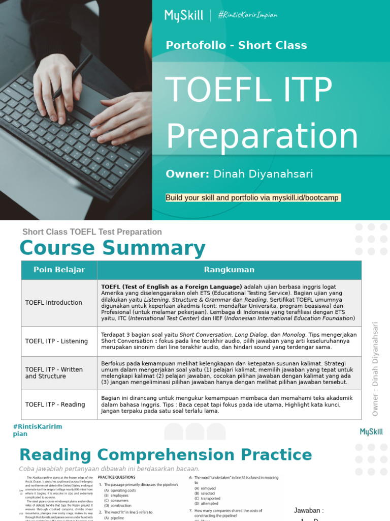 TOEFL ITP Test Prep Guide | PDF | Test Of English As A Foreign Language