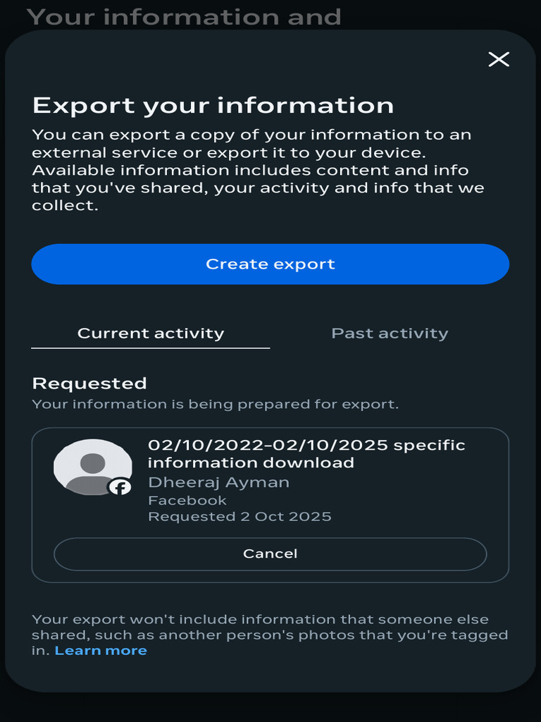 Export Your Meta Information Guide | PDF