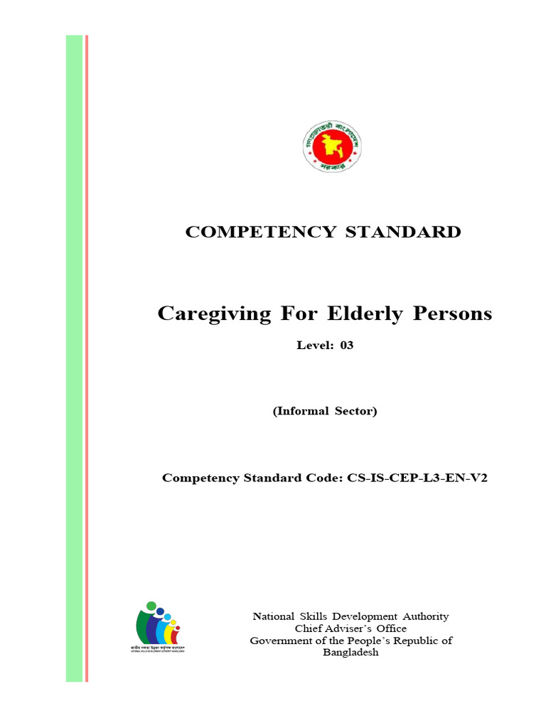 Competency Standard for Elderly Care | PDF | Negotiation | Policy