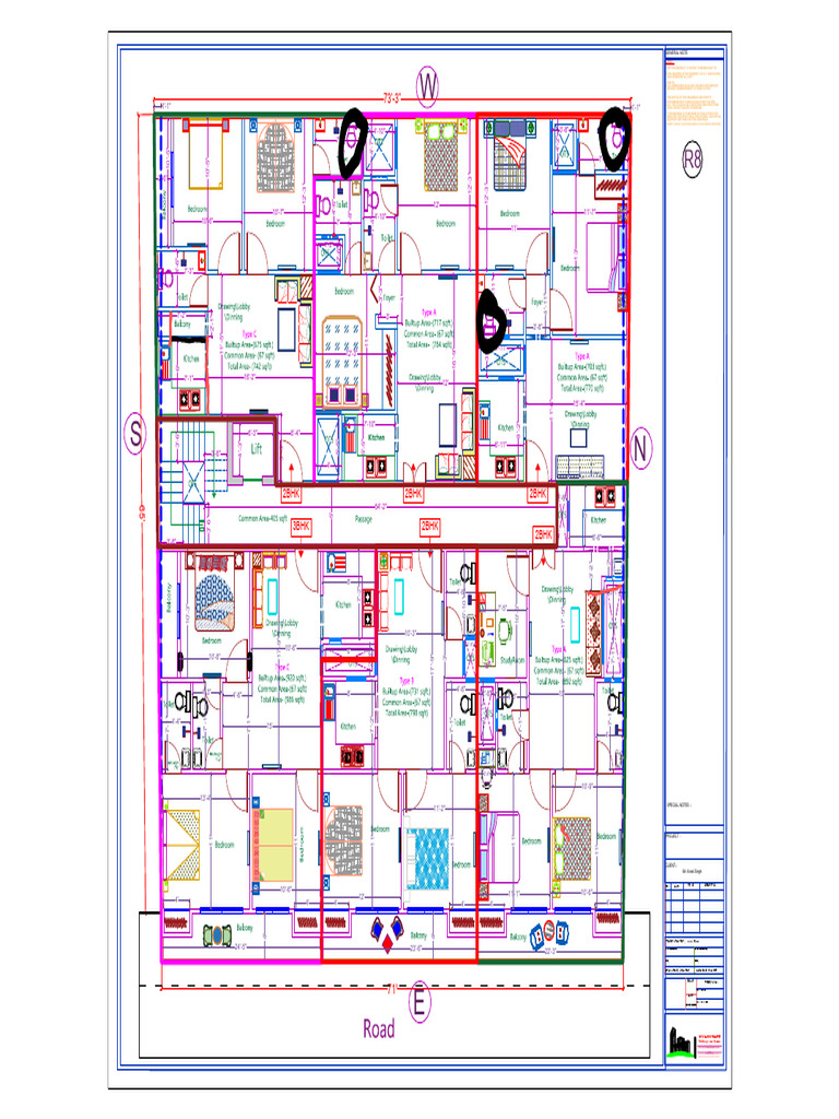 Vivek Singh Flat Area - Plan Revised | PDF
