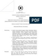 UU Pemilu Nomor 8 Tahun 2012 - Pemilu DPR, DPD Dan DPRD