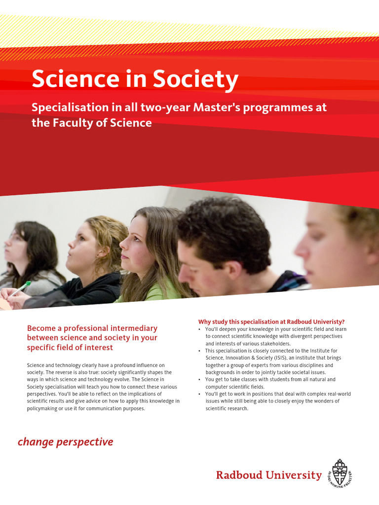 Masterflyer Science in Society Radboud University | PDF | Science ...