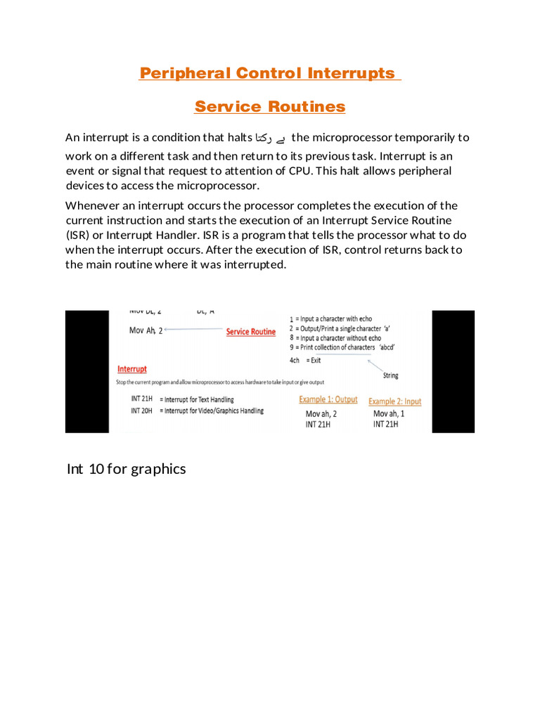 10-Peripheral Control Interrupts | PDF