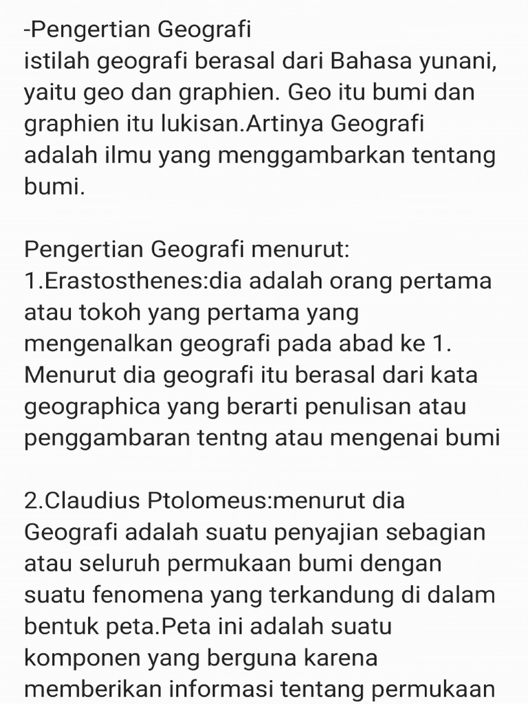 Geografi Tugas - 251020 - 192933 | PDF