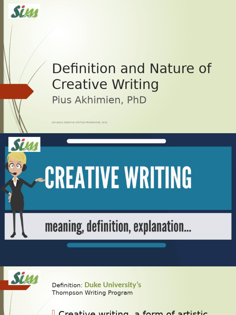 Understanding Creative Writing Essentials | PDF | Creative Writing ...