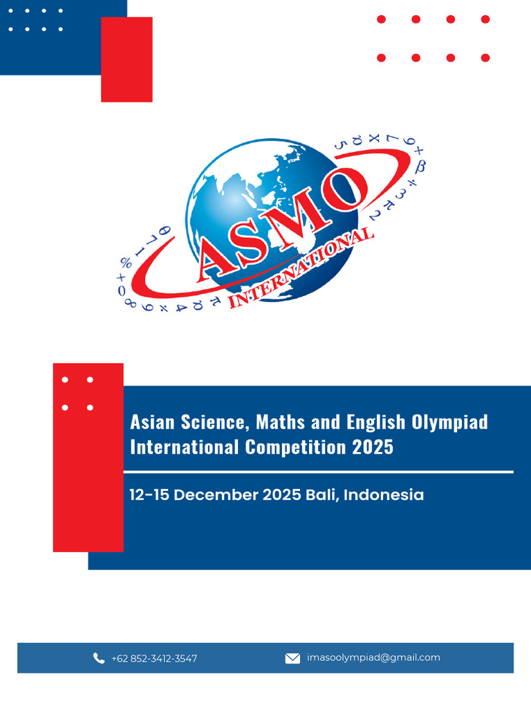 ASMO International 2025 in Bali | PDF | Bali | Mathematics