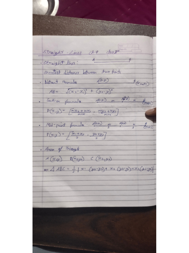 Maths Chapter 9 Notes | PDF