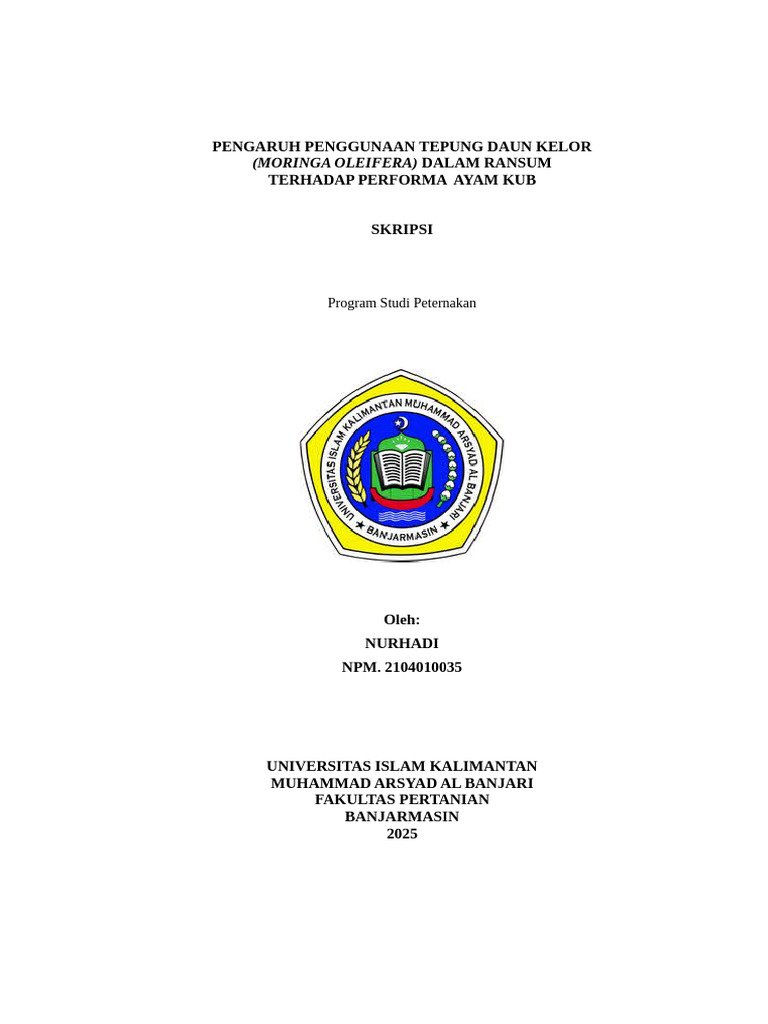 Cover Skripsi | PDF