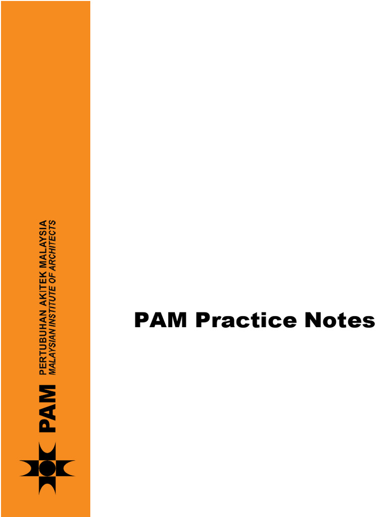 PAM Practice Note: Architect Engagement Rules | PDF | Architect | Fee