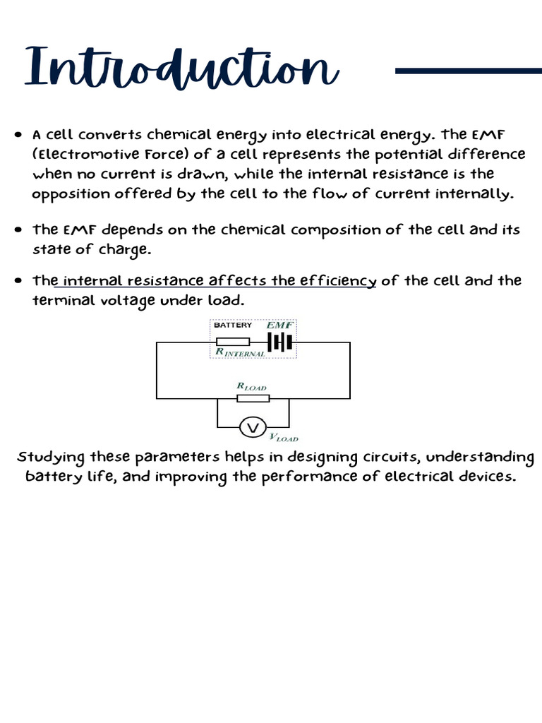 Measuring EMF and Internal Resistance | PDF | Voltage | Electricity