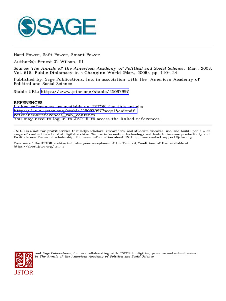 Understanding Smart Power in Diplomacy | PDF | Soft Power | United ...