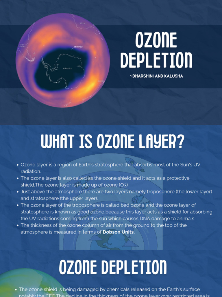 Blue Minimalist Illustration Earth Science Presentation | PDF | Ozone ...