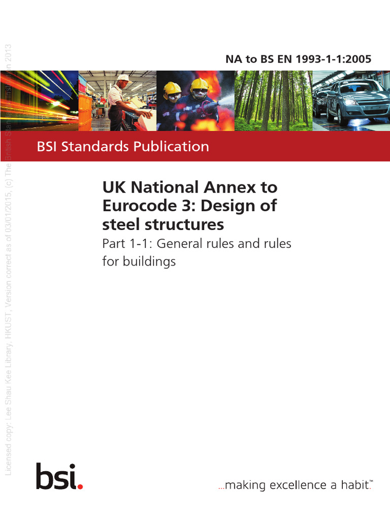 UK National Annex to Eurocode 3 | PDF | Deformation (Engineering ...