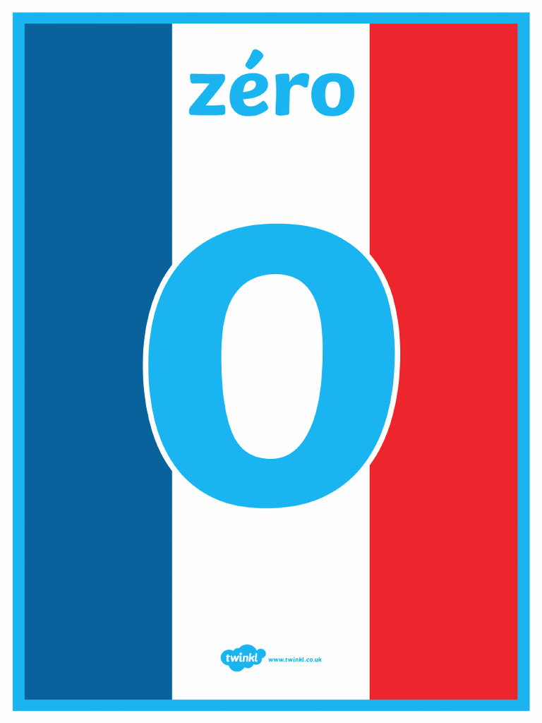 Basic French Numbers 0-31 Display Posters | PDF