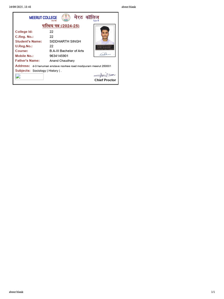 Student Id | PDF