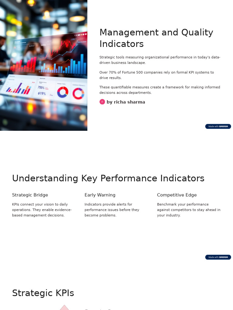 Key Performance Indicators for Success | PDF | Performance Indicator ...