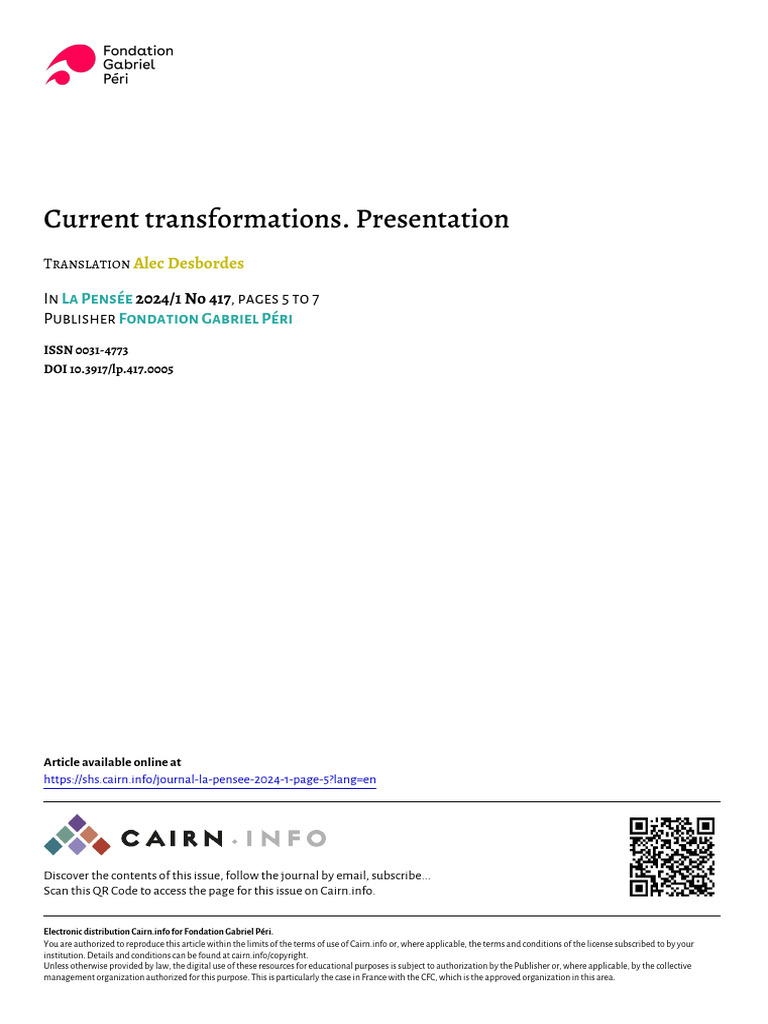 Europe in Turmoil: Current Transformations | PDF | Globalization ...