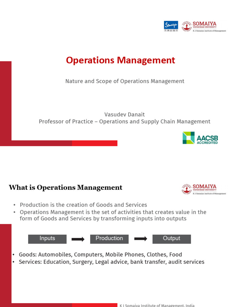 Understanding Operations Management | PDF | Operations Management ...