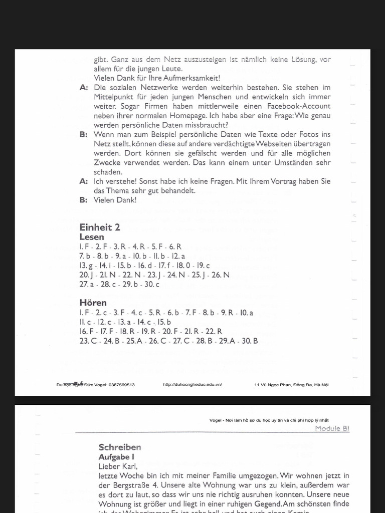 Module B1 Lösungen Und Transkriptionen - PDF - Google Drive | PDF