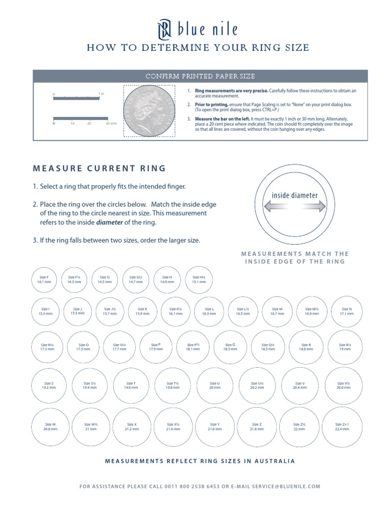 Ring Sizing Guide | PDF