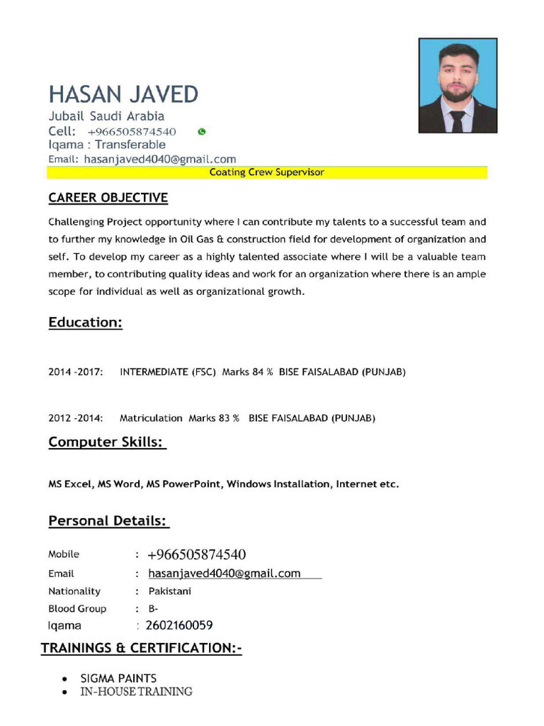 HASSAN JAVED CV - Page-0001 | PDF