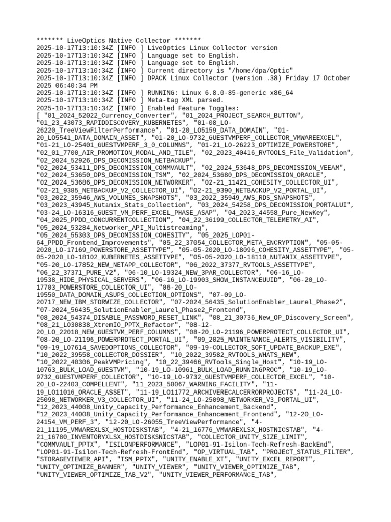 LiveOptics Linux Collector Overview | PDF | File System | Utility Software