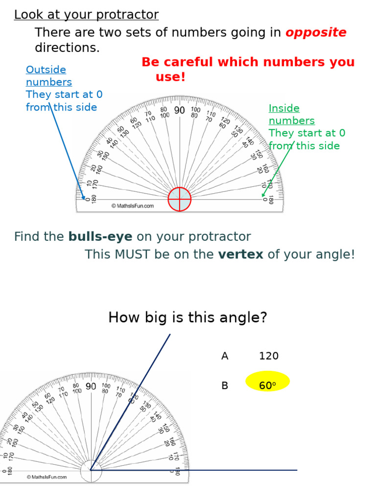 Angle Measurement Practice Quiz | PDF