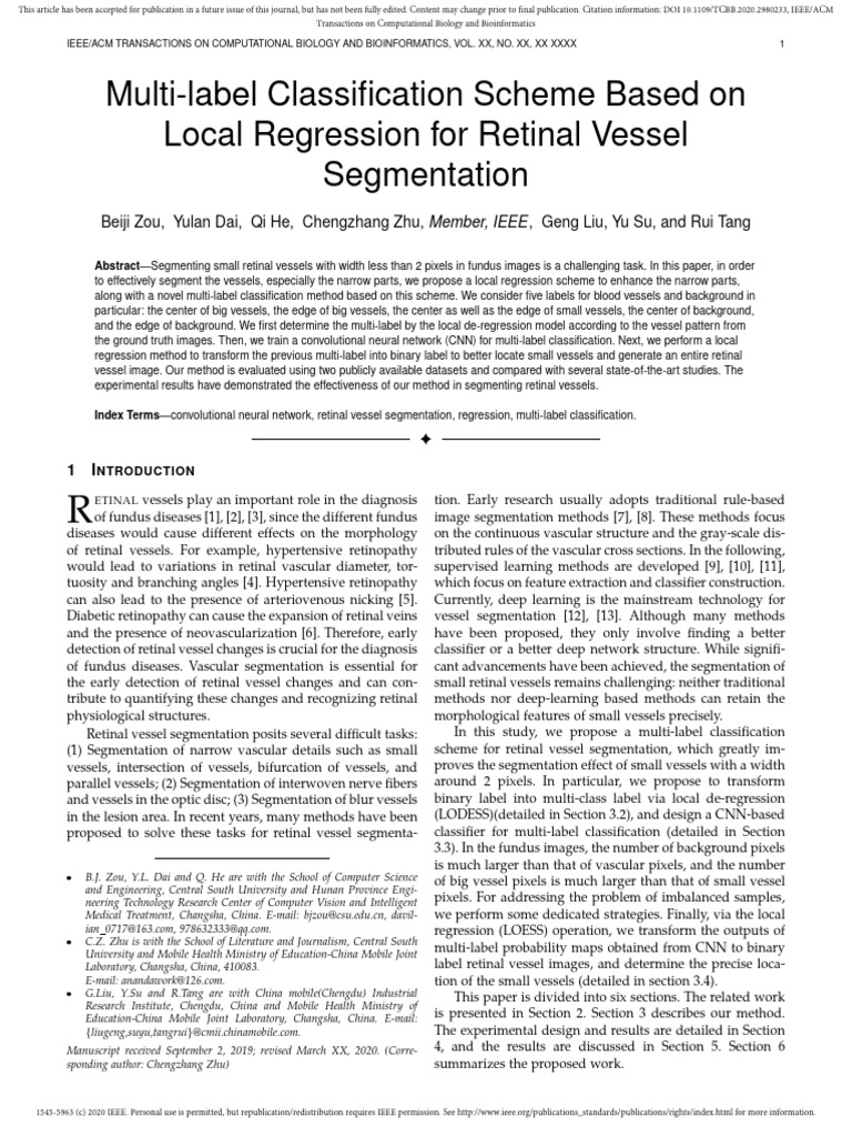Retinal Vessel Segmentation Method | PDF | Image Segmentation ...