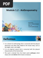 Anthropometric Data and 50th Percentile | PDF | Musculoskeletal System ...